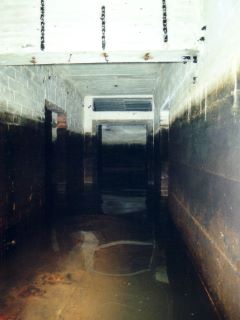 Bunker bei Niedrigwasser