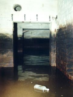 Bunker bei Niedrigwasser