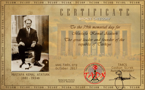 79. Gedenktag von Mustafa Kemal Ataturk