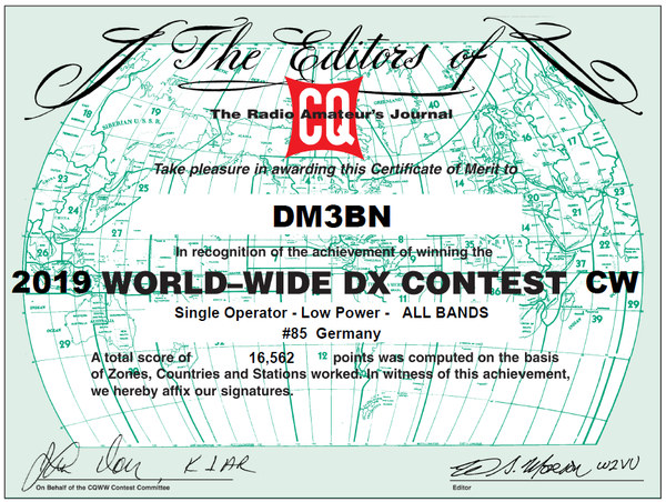CQ World-Wide DX Contest CW