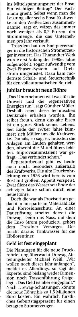 SZ vom 01.02.2006 rechte Spalte